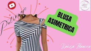 BLUSA ASIMETRICA. PATRONAJE