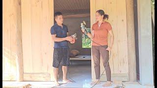 Assembling the new house planks.NGUYEN THI MUOI