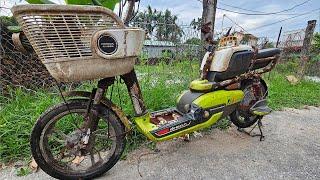 Restoration Rotten Electric Bikes from Scrapyards | Rebuild forgotten E bike in junkyard