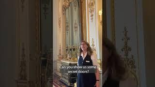 Can you show us a secret door inside Buckingham Palace?