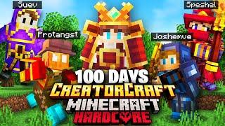 I Survived 100 Days in CREATORCRAFT in Minecraft!