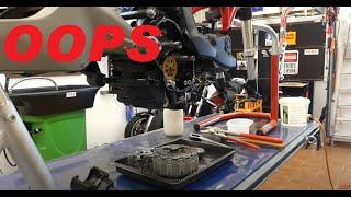 Ducati Monster 821 -- Part 60 -- Rear frame - oil pump and wheel bearing