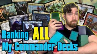 Ranking All My Commander Decks By How Often I Play Them | Magic: the Gathering