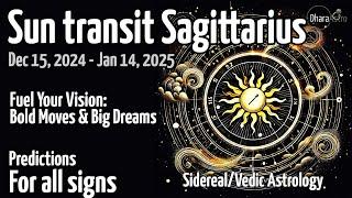 太阳过境射手座 | 2024 年 12 月 15 日 |吠陀占星术 Sun Transit in Sagittarius