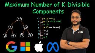 Maximum Number of K Divisible Components | Leetcode 2872