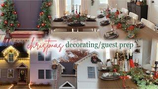 2024 Christmas decorate with me| OUTDOOR & DINING ROOM CHRISTMAS DECOR