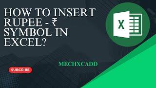How to Insert Rupee (₹) Symbol in Excel? #Excel #Rupee #Symbol #Microsoft