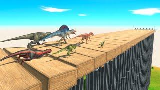 Speed Race on a Collapsing Bridge - Animal Revolt Battle Simulator