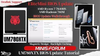 LIVE - Minisforum Elitemini UM780XTX Mini PC Unboxing and BIOS Update Tutorial