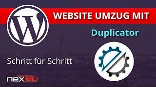 WordPress Website auf einen anderen Server umziehen mit dem Plugin Duplicator