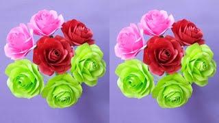 Small Rose Flower Making With Paper || Rose Flower With Paper