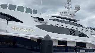 BENETTI SUPERYACHT AUSTRALIA ON THE GOLD COAST//AUSTRALIA BERTHED AT SOUTHPORT YACHT CLUB AND MARINA