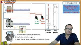 Pano Tasarım ve Montajı - Ders 1: Kontaktörün Çalışma Prensibi ve Asenkron Motorun Kesikli Çalışması