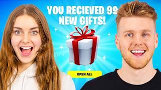 Fortnite but 1 Elim = 1 Present with Loserfruit!