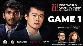 Game 1 Broadcast | FIDE World Chess Championship Match 2024 | Ding Liren vs Gukesh D