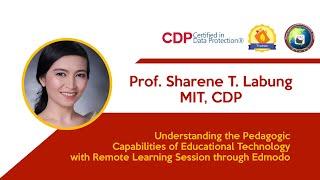 Webinar Talk of Prof. Sharene T. Labung, MIT, CDP