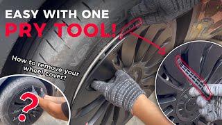 Yeslak Wheel Cover Removal for Model 3 & Y - an easy & effective tip!