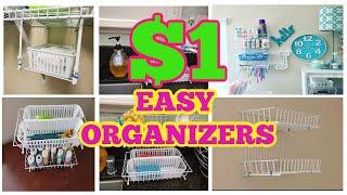 DIY DOLLAR TREE ORGANIZATION EASY IDEAS AND HACKS