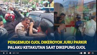 Viral Pengemudi Ojol Dikeroyok Juru Parkir di Pekanbaru, Palaku Ketakutan Saat Dikepung Ojol