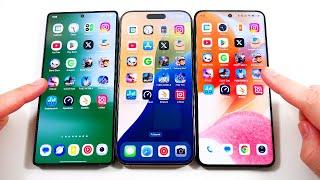 Galaxy S25 Ultra vs iPhone 16 Pro Max vs Xiaomi 15 Ultra Speed Test!