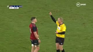 Jack O'Donoghue red card