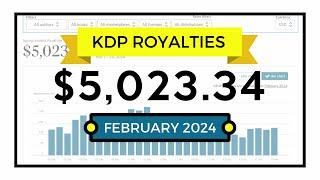 Amazon KDP Income Report for February 2024 - Low Content Publishing Royalties