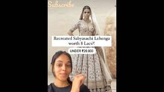 Recreating sabyasachi lahenga from scratch ️ credits:-@sanyapuri  @klassicC01