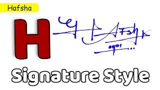  Hafsha Name Signature Style | H Signature Style | Signature Style of My Name Hafsha