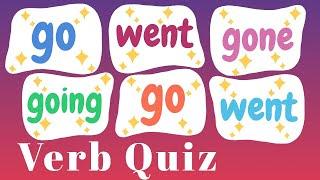 "Go, Went, Gone, Going" Verb Quiz! American English! | English Grammar Lessons