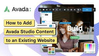 How to Add Avada Studio Content Sections to an Existing Website