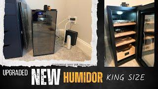 My New Humidor HUGE!!  | How to season + Use