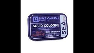 Duke Cannon Supply CO Solid Cologne Review ---Solid Colognes Are Better? Buffalo Trace and Naval