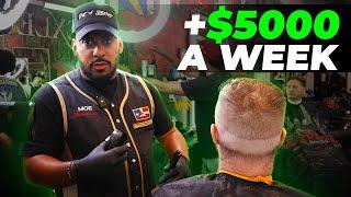 Barber makes $5k a week with this VIP service @MOEFADETASTIC