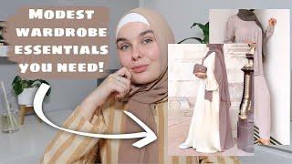 MODEST WARDROBE ESSENTIALS EVERYONE NEEDS!