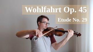 Wohlfahrt: Etude Op. 45 No. 29 in A major for Violin
