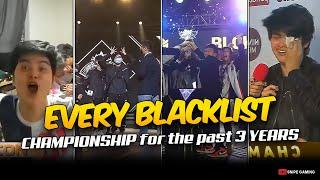 EVERY BLACKLIST INTERNATIONAL CHAMPIONSHIP for the past 3 YEARS. . . 