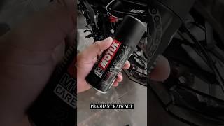 Ns 200 motul chain lubeNs 125 chain motul lube roadchain cleaning and lubing #ns200 #motul #shorts