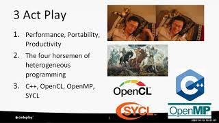 Keynote: The Landscape of Modern Parallel Programming Using Open Standards (Michael Wong, Codeplay)