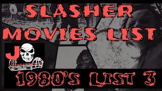 Slasher Movies List - 1980’s Slasher Movies List 3