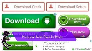 How much malware can you get from fake download buttons?