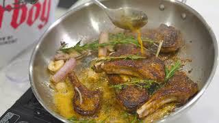 Garlic & Herb Butter Lamb Chops Recipe