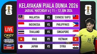 Jadual Perlawanan Ke-6 Kelayakan Piala Dunia 2026 - Malaysia vs Chinese Taipei