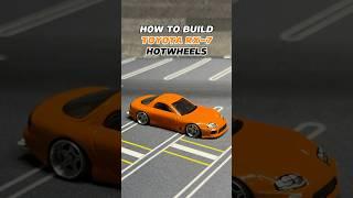 HOW TO BUILD TOYOTA RX-7 HOTWHEELS #hotwheels #toyota #rx7 #diy #cars