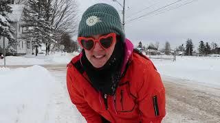 Brad to the Rescue! Moving FEET of Snow at the Shop!  Flower Hill Farm