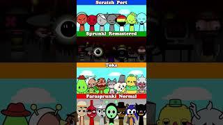 Incredibox Sprunki Scratch Port VS Sprunki Remastered VS Toka VS Parasprunki Normal MIX VERSION