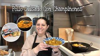 Pollo Guisado Con Champiñones // Fácil, Rápido Y Económico // La Mari Cocina