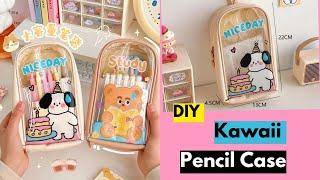 DIY Homemade Kawaii Pencil Case / how to make cute pencil box at home / easy craft ideas/paper craft