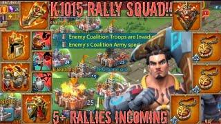 lords mobile: EMPEROR T3 RALLY TRAP DESTROYS k1015 RALLY SQUAD!! 2000% BAMBOOZLES! BZR SSQ CT2!! 