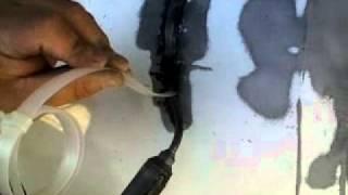 How to weld a plastic bumper with a hot air welder