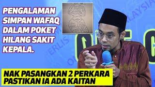 Pengalaman Simpan Wafaq Dalam Poket Hilang Sakit Kepala\ Nak Pasang 2 Perkara Pastikan Ia Ada Kaitan